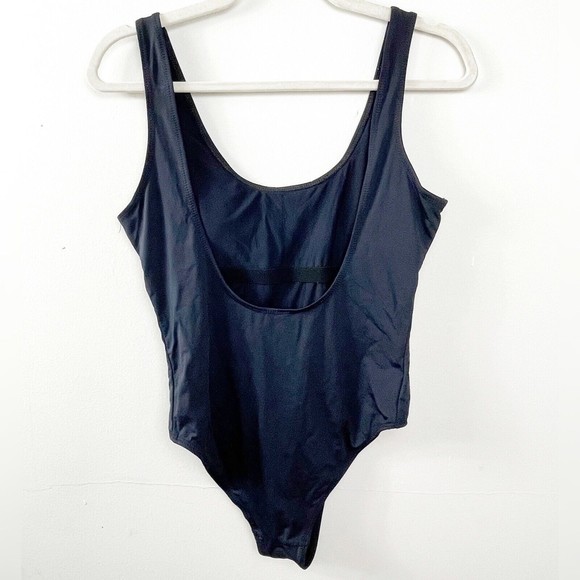 Rue Bleu Black one piece bathing suit Medium “I want to live in a music festiv - Picture 2 of 3